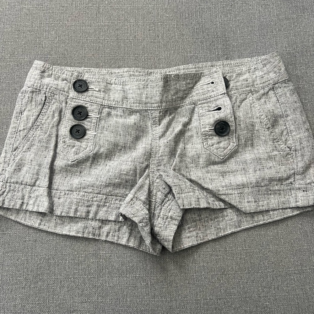 Express Gray shorts with Textured Fabric